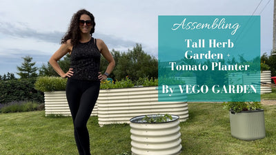 Assembling Tall Herb Garden Raised Bed + Tomato Planter by Vego Garden