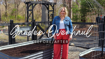 Unbelievable DIY Backyard BEFORE & AFTER Transformation! Wood to Metal Vego Garden Raised Beds