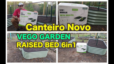 Canteiro Novo na Batistenha VEGO GARDEN RAISED BED 6in1/New flower bed in Batistenha VEGO GARDEN BED